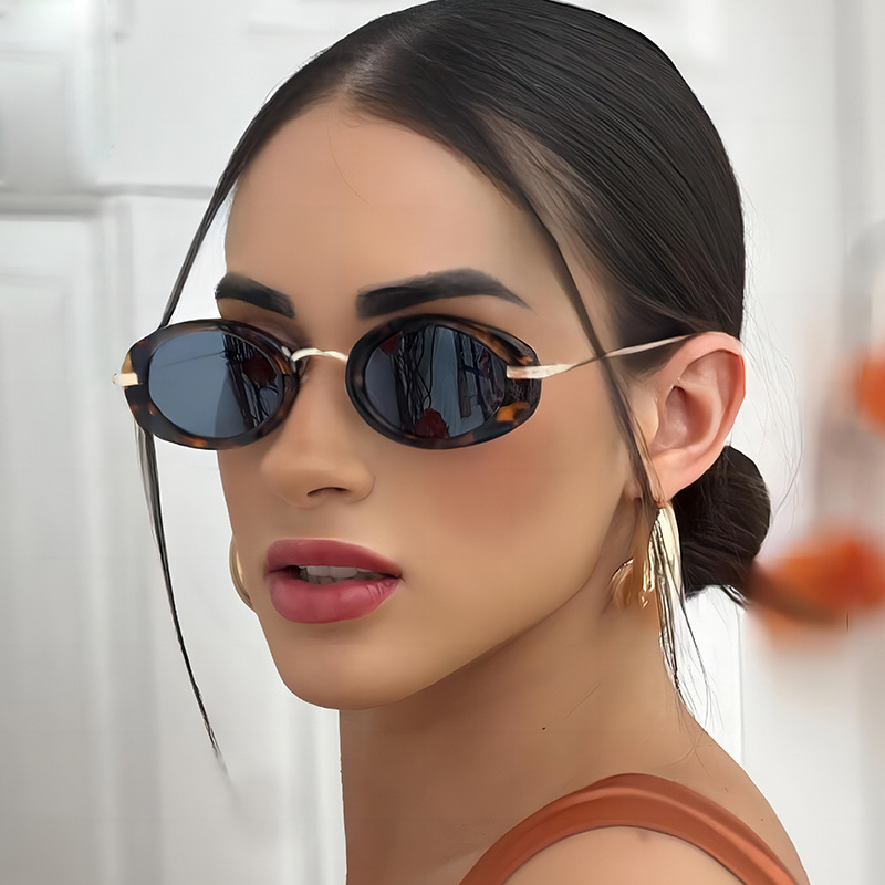 45g Weight Full Frame Glasses Structure Sunglasses Classification PC, UV400 Protection Lens Material Oval Frame Glasses Style Travel, Shopping Occasion Solid Color Pattern All Seasons Season Women's Gender Vacation, Streetwear Style Vacation Streetwear Solid Color PC UV400 Protection Oval Frame Full Frame Women's Sunglasses 无