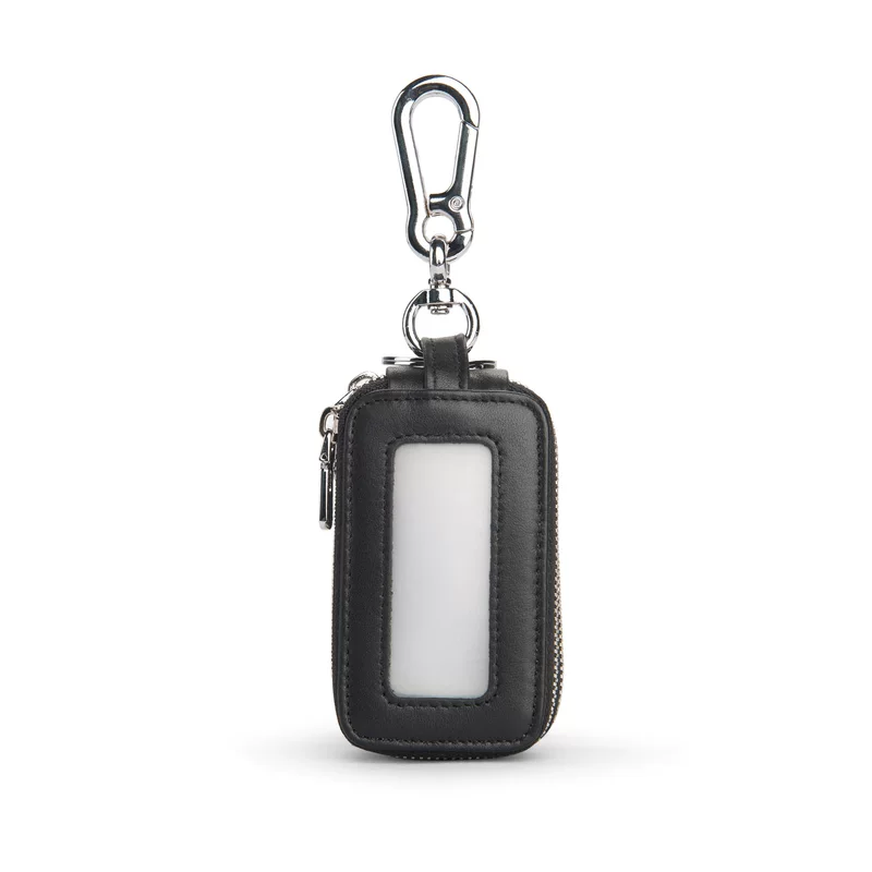 Leather double-layer universal key bag, Amazon, cowhide, genuine leather