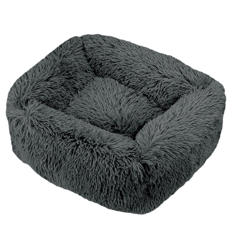 Cama de perros de peludo largo, jaula de perros de peluche, jaula de perros de peluche, cama de perros, artículos de mascotas, jaula de perros pequeños, suave