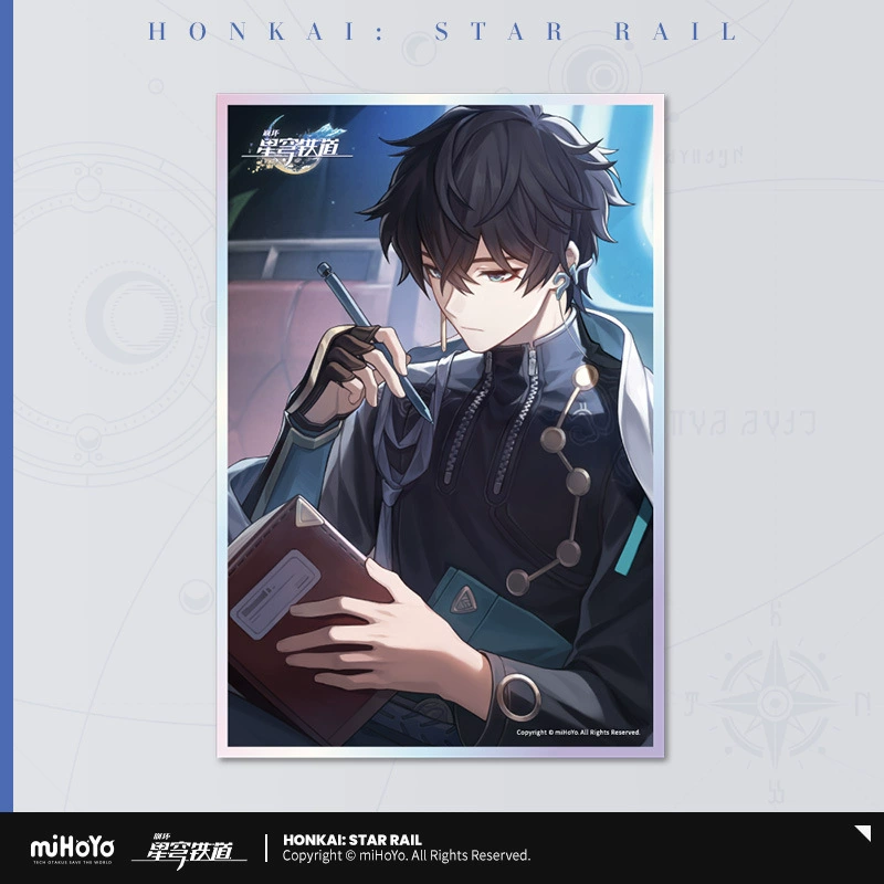 Коллекционный значок (Honkai: Star Rail) — персонаж, цветной картон на подложке, одиночный