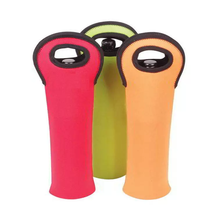 便携式750毫升热酒瓶载体氯丁橡胶香槟瓶套升华空白冷却器袋