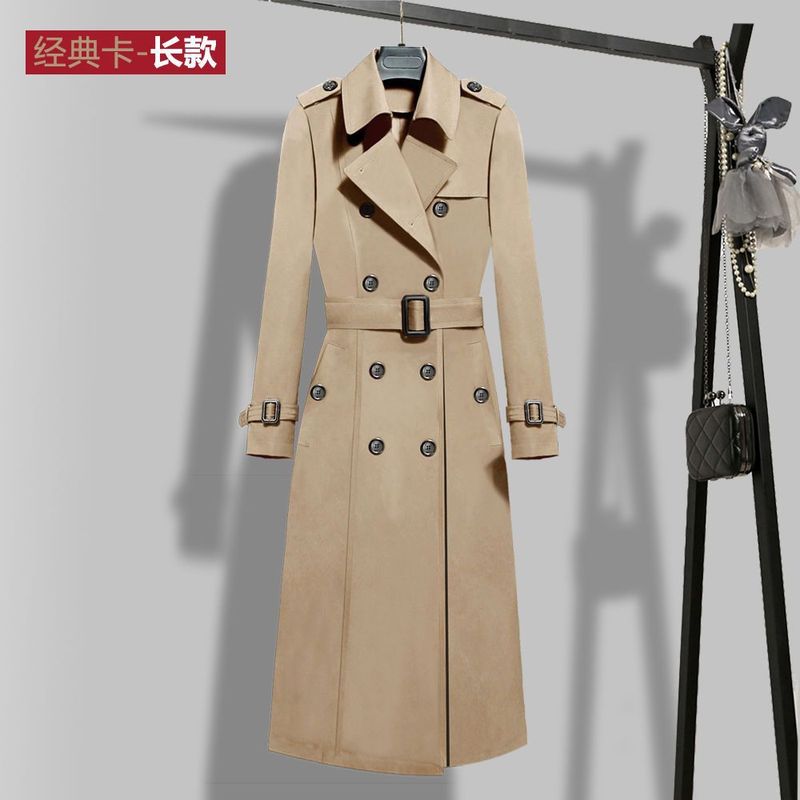 专柜正品风衣女中长款2025春秋新品韩版高端气质修身显瘦风衣女|undefined
