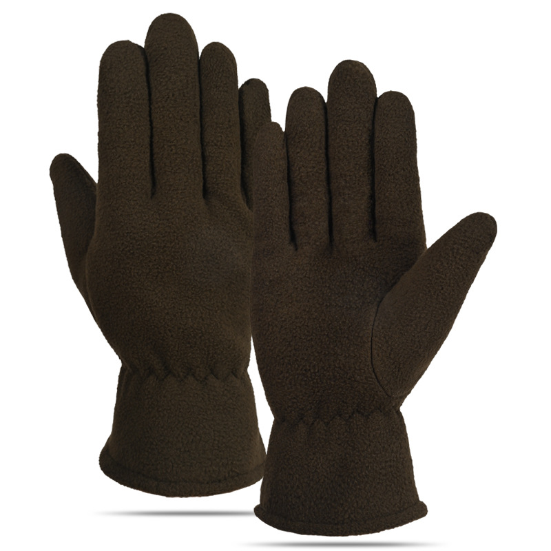 Deportes al aire libre guantes térmicos ciclismo hombres y mujeres dedo completo invierno bicicleta fútbol antideslizante a prueba de viento impermeable guantes de lana
