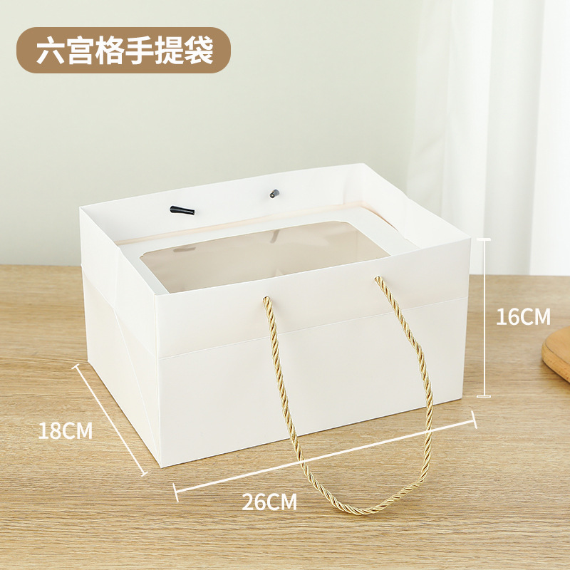 Caja de postre de ventana abierta 469 Caja de cupcake Caja de embalaje de West Point Caja de pastelería Liugong Ge Caja de regalo