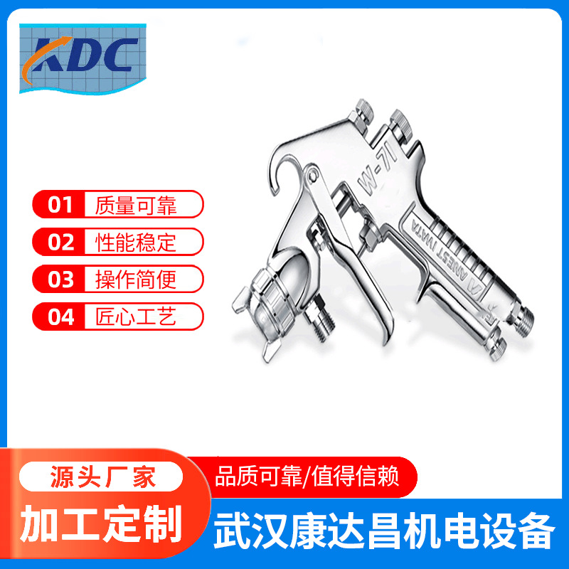 喷涂机枪嘴W-71 气动油漆手喷枪面漆家具喷漆涂料工具小型喷枪喷