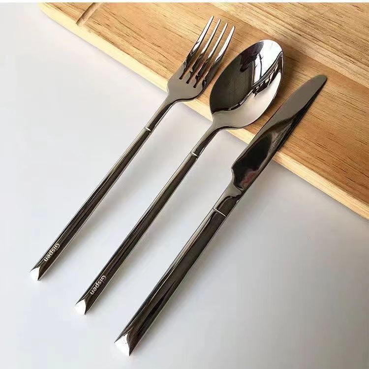 クロスボーダー騎士食器セット3点セットクリエイティブレストランステーキナイフフォークスプーンステンレスナイフフォークセット|undefined