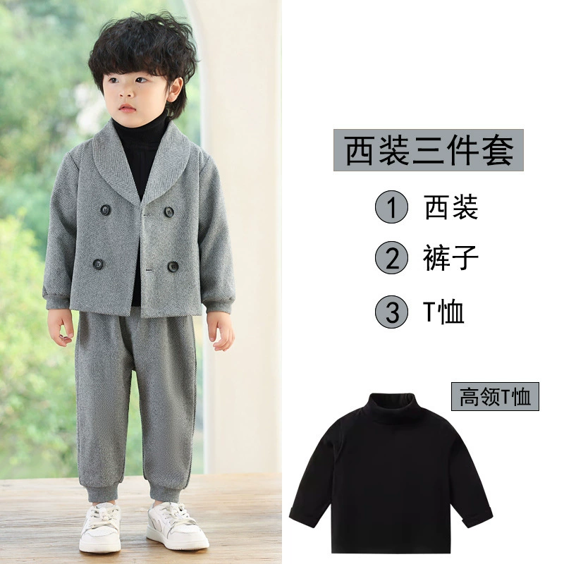Детский fleece классический костюм для отдыха, костюм цветочного мальчика, платье девочки цветов, корейский стиль, для выступлений