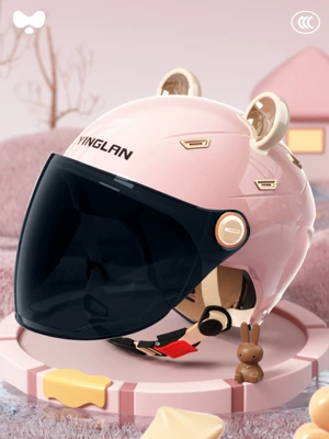 Helmet, Motosiklet kaskı (dəbilqə) - 3c-single-lens-powder-sunscreen-long-lens-class-a-new-national-standard-one-size-fits-all
