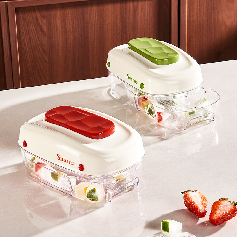 Press Ice Cube Film Easy Demoulding with Lid Food Grade Household Ice Making Artifact Refrigerator Storage Box Ice Box Ice Box Press Ice Cube Film Easy Demoulding with Lid Food Grade Household Ice Making Artifact Refrigerator Storage Box Ice Box Ice Box