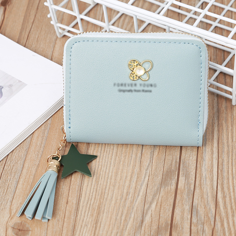 Korean Four-leaf Flower Zipper Short Wallet Wholesale display picture 17