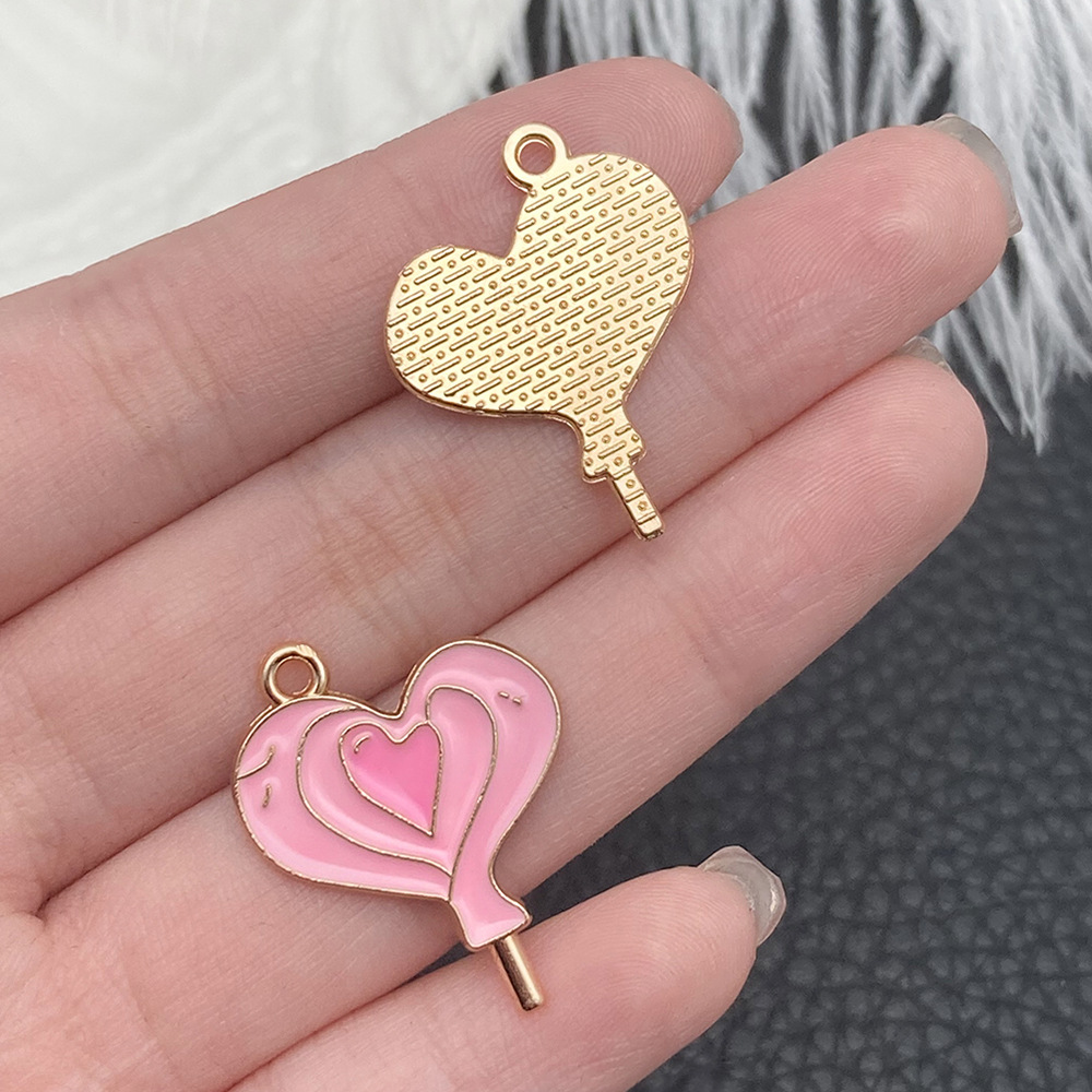 1 gota de aceite, rosa, piruleta de amor 25x20mm - 21124 - 1,2g