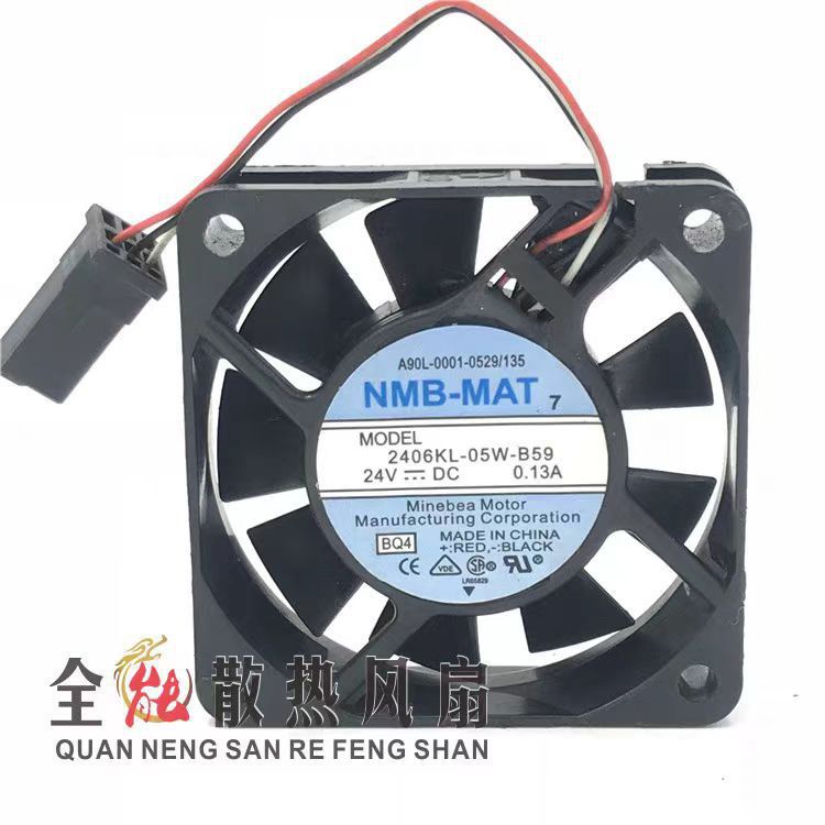 2406KL-05W-B59 24V 0.13A NMB-MAT 数控机床发那科系统散热风扇