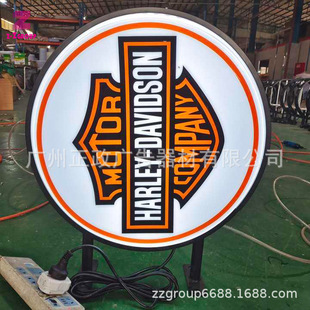 Bar Logo Light Box Double-Sided Square Round Led Acrylic Luminous Sign Outdoor Waterproof Advertising Light Box