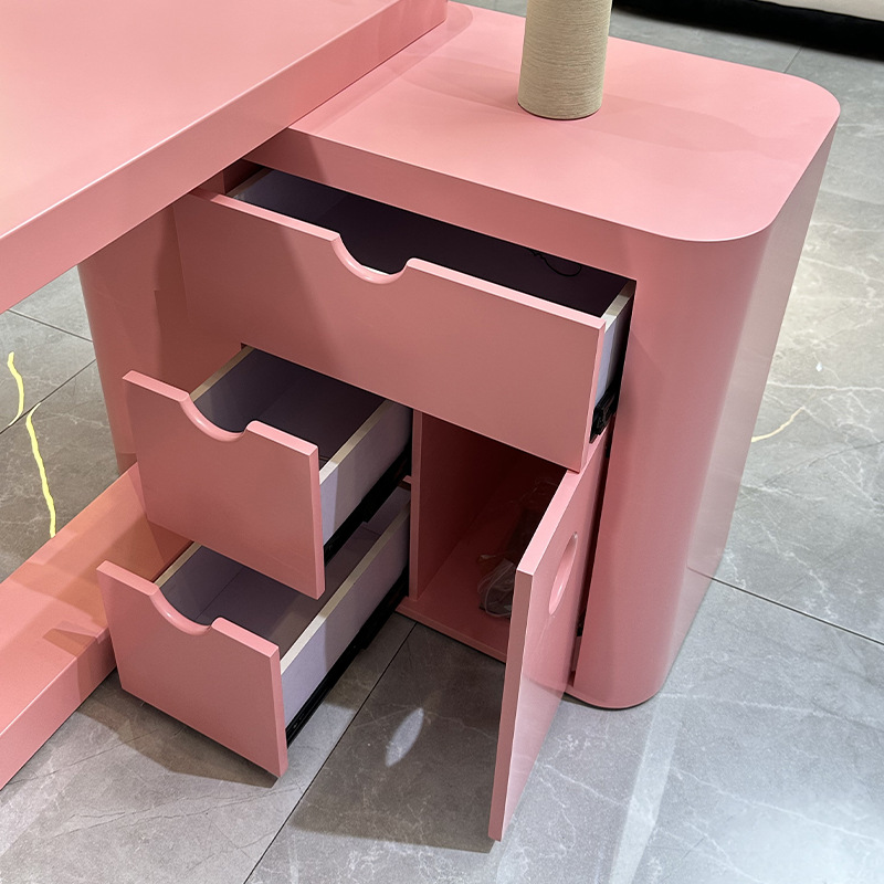Fabricantes al por mayor mesa de manicuras rosa simple mesa de manicuras de una persona mesa de bordado mesa de manicuras de estudio de manicuras de placa mesa de manicuras