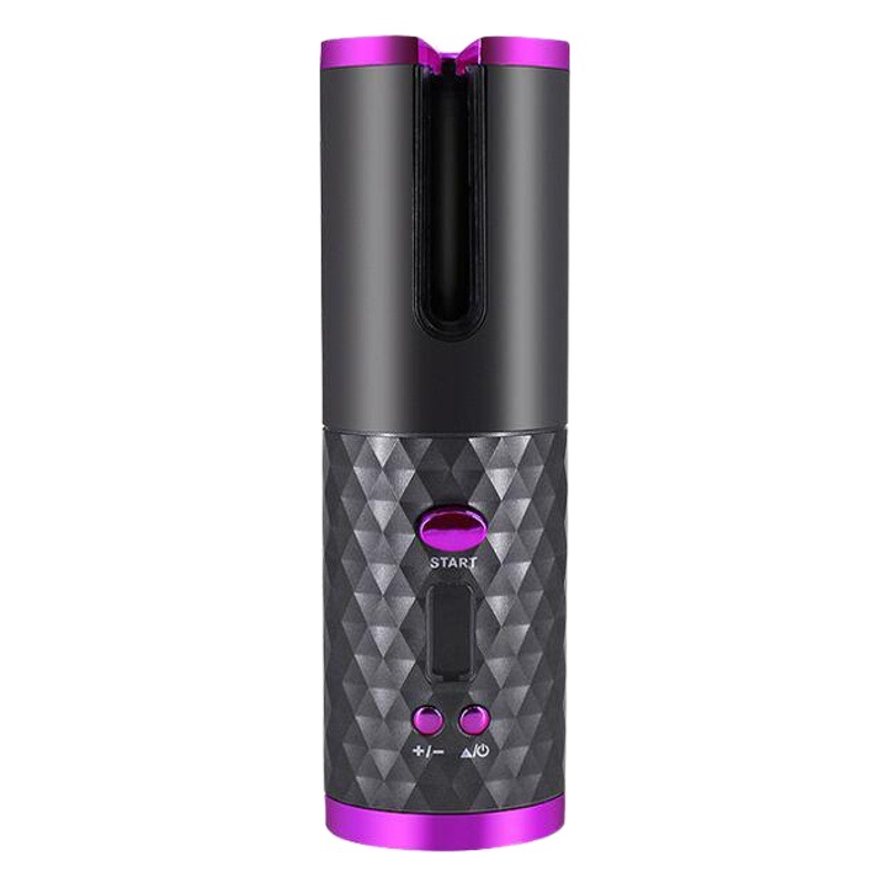 Rizador de pelo de doble uso para fabricantes internacionales, rizador de pelo inalámbrico pequeño para uso doméstico, totalmente automático, para cabello húmedo y seco, inalámbrico y portátil