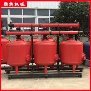 农业浅层砂过滤器 四罐并联全自动自清洗浅层砂过滤器