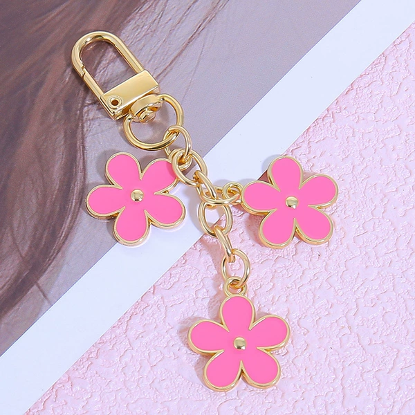 Flower pendant rose red