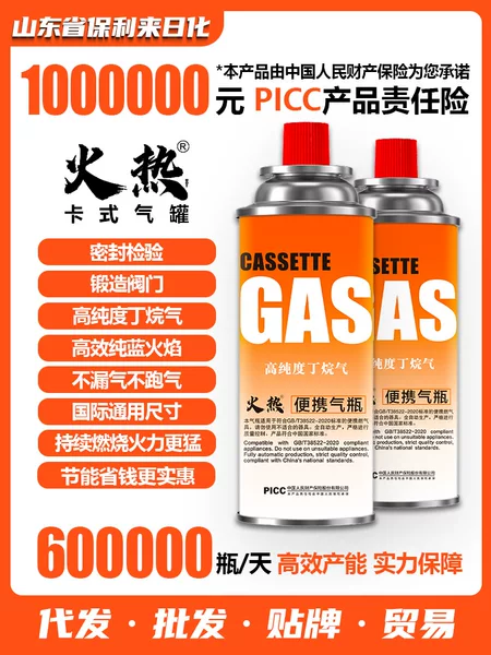 Liquefied Gas Small Portable Butane Cartridge Gas Cylinder Outdoor Canned Gas Gas Cartridge Stove Gas Tank