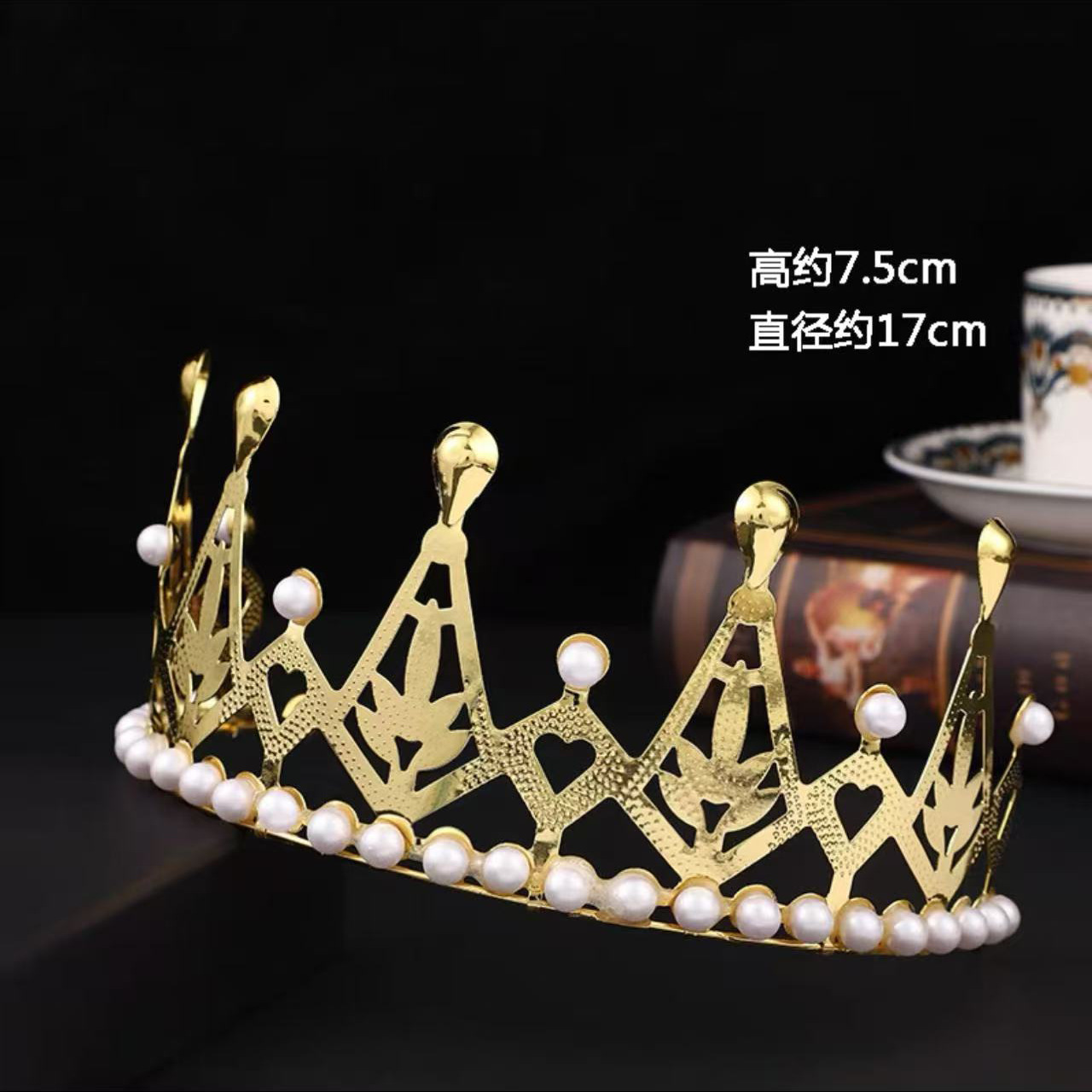 Fábrica directa transfronteriza corona de cabeza de cumpleaños torta de decoración ramo de flores decoración de novia corona de cabeza reina vestido de cumpleaños