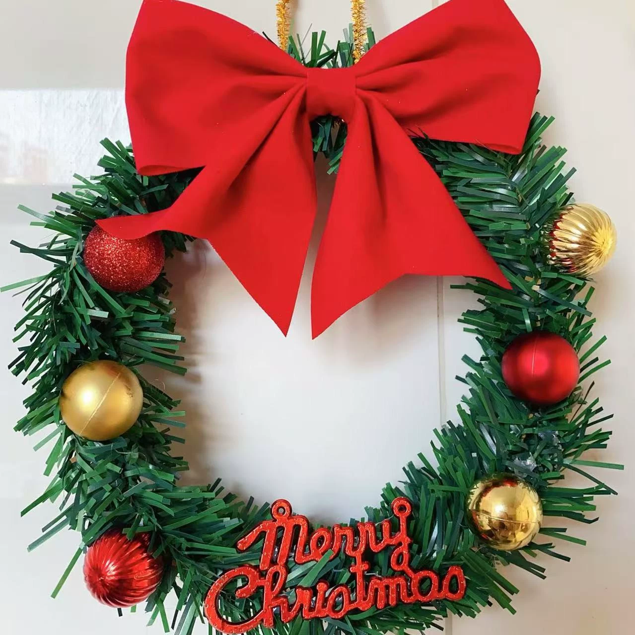 Decorations with bow, pendant, Christmas small bell