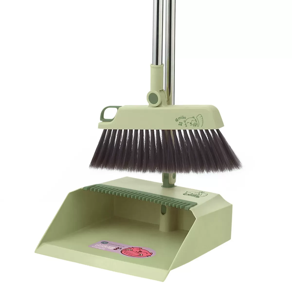 工厂直销扫把套装家用清洁扫帚簸箕组合笤帚折叠扫地不粘头发软毛