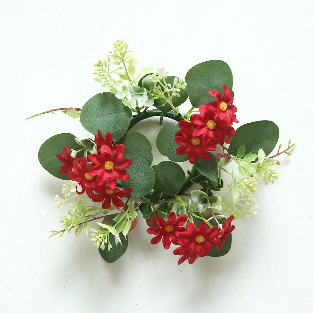 Selección estricta de estilo europeo simulación de guirlandas de cerillas de mesa atmósfera de alto nivel guirlandas de velas decoración de flores de fiesta