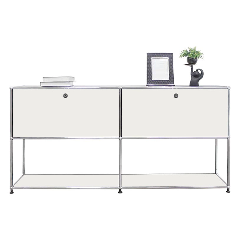 Б/у комбинированный комод USM, шкаф для телевизора из нержавеющей стали, современный простой шкаф для хранения, домашний шкаф для хранения