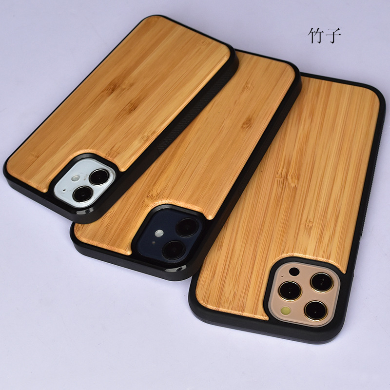 工場直販 Apple 13 mini/max対応 白樺材製スマホケース iPhone17pro用 滑り止め木製保護カバー|undefined