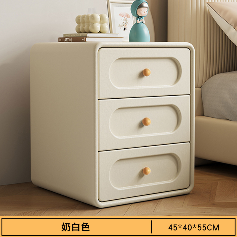 Escritorio de cabecera de cama, dormitorio doméstico, lujo ligero, sensación creativa de alto nivel, pequeño gabinete de cabecera de cama, gabinete lateral.