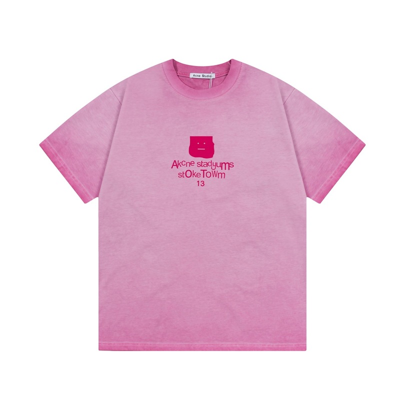在庫あり、数秒で発送 25 新しいスタイル ACne1996 オールド ハイウェイト ピュア コットン 半袖 T シャツ、男性と女性用、同じスタイルのカップル T シャツ|undefined
