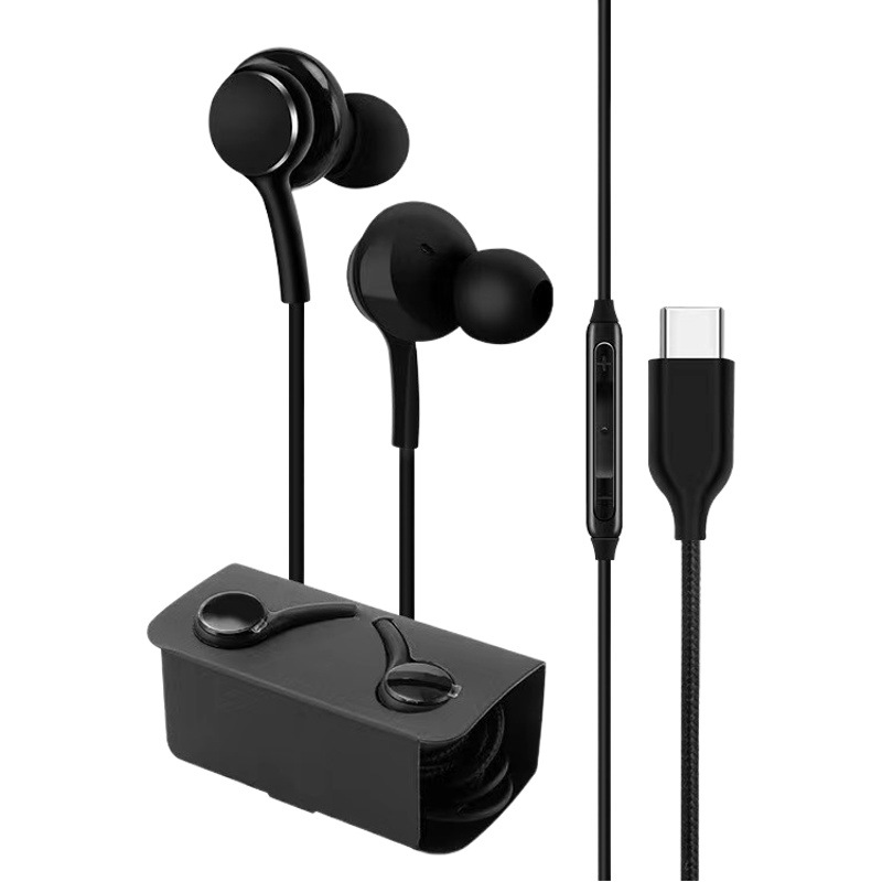 Auriculares digitales controlados por cable note10 subwoofer tapones para los oídos aplicable a Samsung teléfono móvil en la oreja decodificación tipo-c