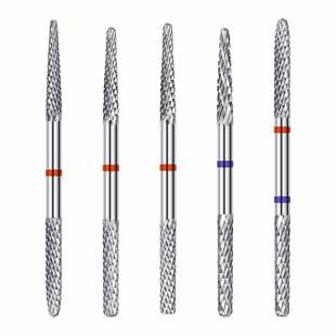 Cross-Border Hot-Selling Double-Headed Alloy Nail Polishing Head, Dead Skin Removal, Pre-Processing Nail Art Tool Drill Bit Wholesale