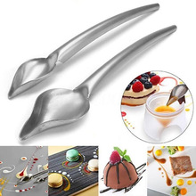 DIY不锈钢巧克力勺 裱花装饰滤勺 铅笔写字工具 西点烘焙蛋糕工具