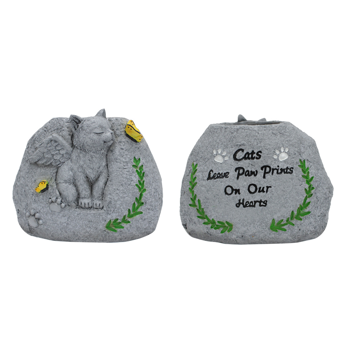  pet dog tombstone creative flower pot resin simulation commemorative stone cat small animal sacrifice tablet flower pot now
