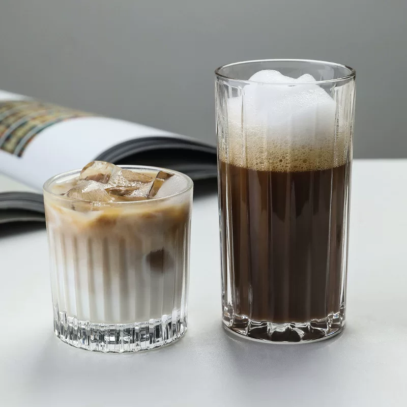 INS Wind Cafe Американское латте кофейная чашка холодное мокко классический ретро домашняя полосатая стеклянная посуда