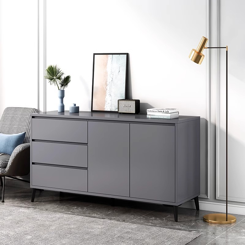 Italiano de lujo ligero dormitorio armario de almacenamiento doméstico sala de estar contra la pared armario de almacenamiento en el cajón de la casa cinco armarios