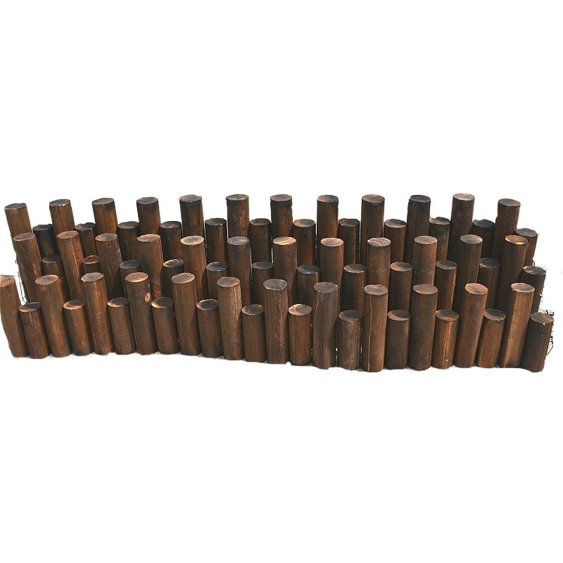 Al Aire Libre carbonizado anti-corrosión valla de madera valla de jardín decorativo valla de madera valla patio interior balcón valla image 1