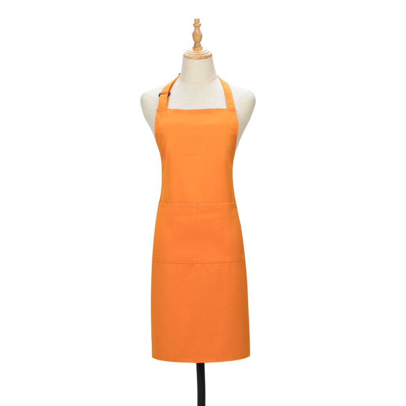 Delantal de color sólido impermeable cocina casero comedor ropa de trabajo para adultos horneado de moda cocina delantal sin mangas negro