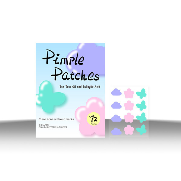 국경 간 대외 무역 아마존 컬러 모양 여드름 패치 컬러 패치 구름 나비 꽃 여드름 자국 제거 여드름
