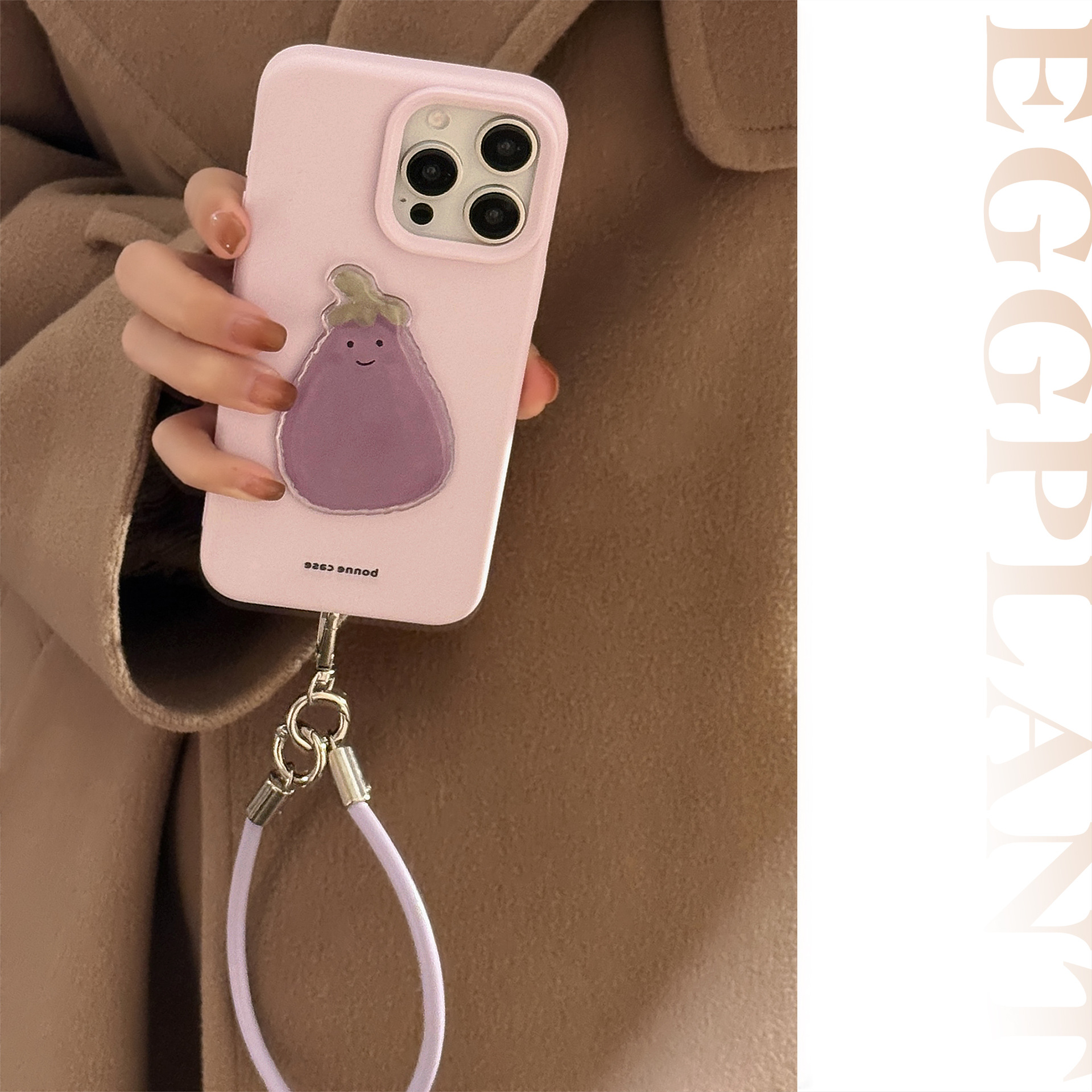 Tpu Eggplant Cute Phone Cases Phone Accessories display picture 3