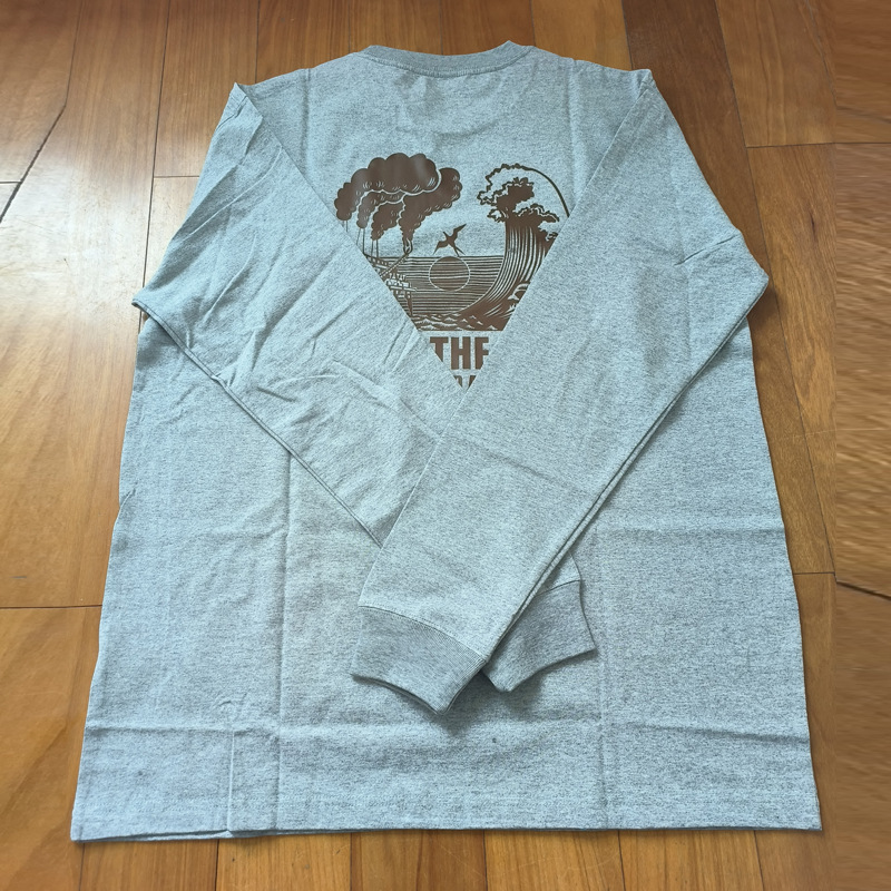 Logotipo de comercio exterior Classic Outdoor Mountain Series Camiseta de manga larga del mismo estilo para hombres y mujeres