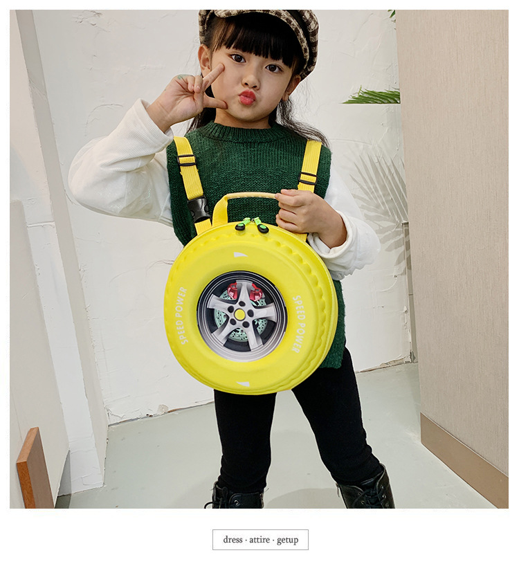 2022 Spring New stylish and high-quality tire bag, Korean style simple and fashionable casual handbag, crossbody children's schoolbag undefined
