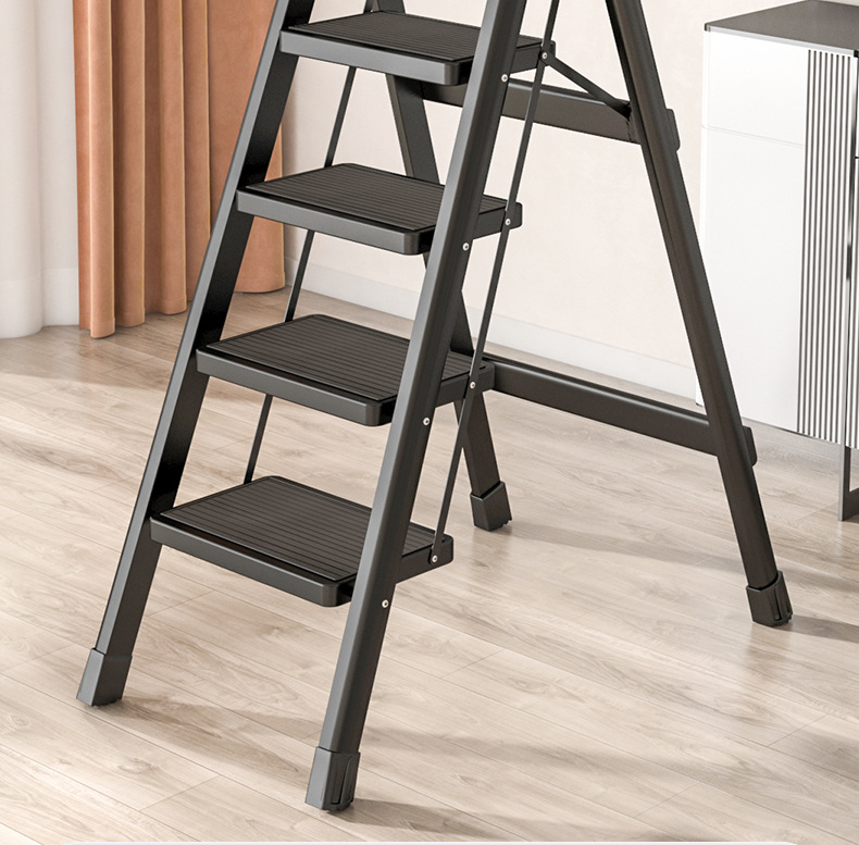梯子家用折叠梯加厚人字梯楼梯伸缩多功能工程梯合金室内便携阿里巴巴