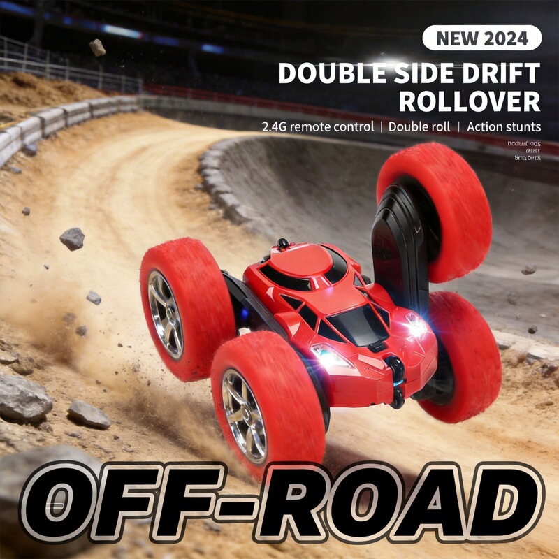 Cross-Border Popular Double-Sided Stunt Car, High-Speed 360-Degree Rotating Off-Road Rolling Car, Children's Toy Remote Control Car Wholesale Cross-Border Popular Double-Sided Stunt Car, High-Speed 360-Degree Rotating Off-Road Rolling Car, Children's Toy Remote Control Car Wholesale