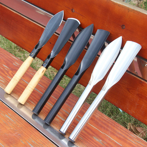 Digging pointed shovel for household gardening, loosening soil and driving to the sea, digging wild vegetables and pulling weeds, stainless steel garlic seedling shovel, wild vegetable shovel