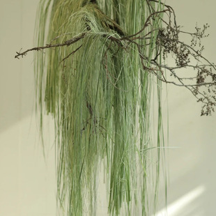 Brushed Water Wax Leaf Flower Material Water Candle Leaf Silk Hay Flower Water Bamboo Leaf Silk Hanging Hanging Decorative Material Wedding Flower