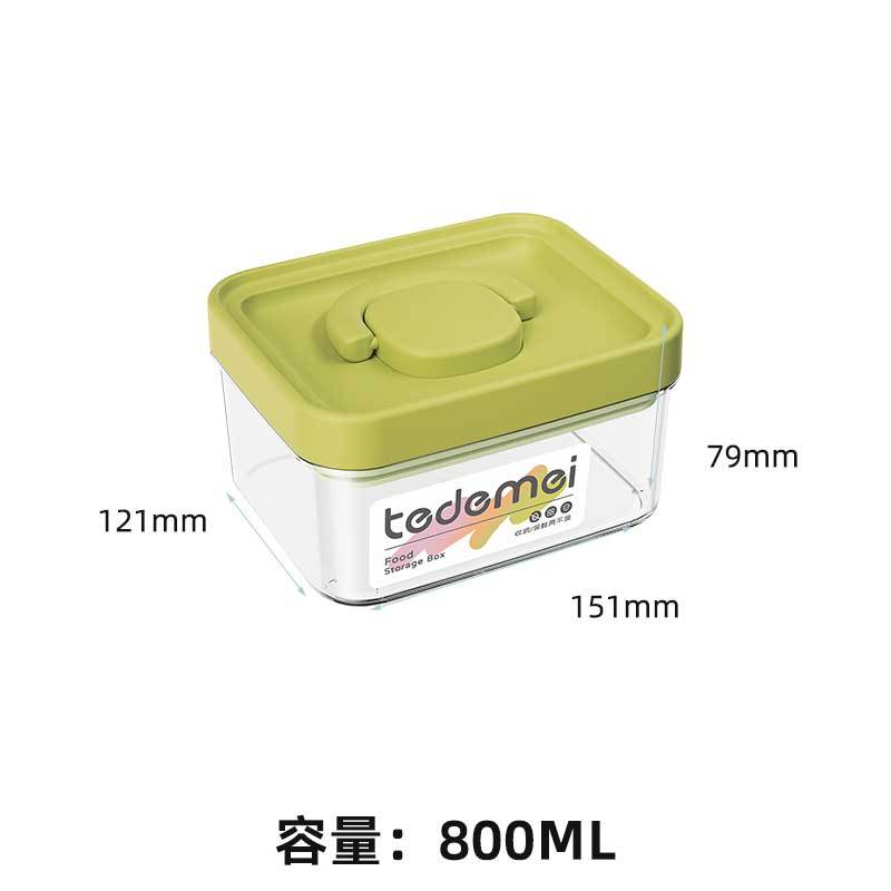 Tanque de sellado transparente de grado alimenticio portátil de granos variados, almacenamiento de bocadillos, cocina de almacenamiento, caja de preservación de PET
