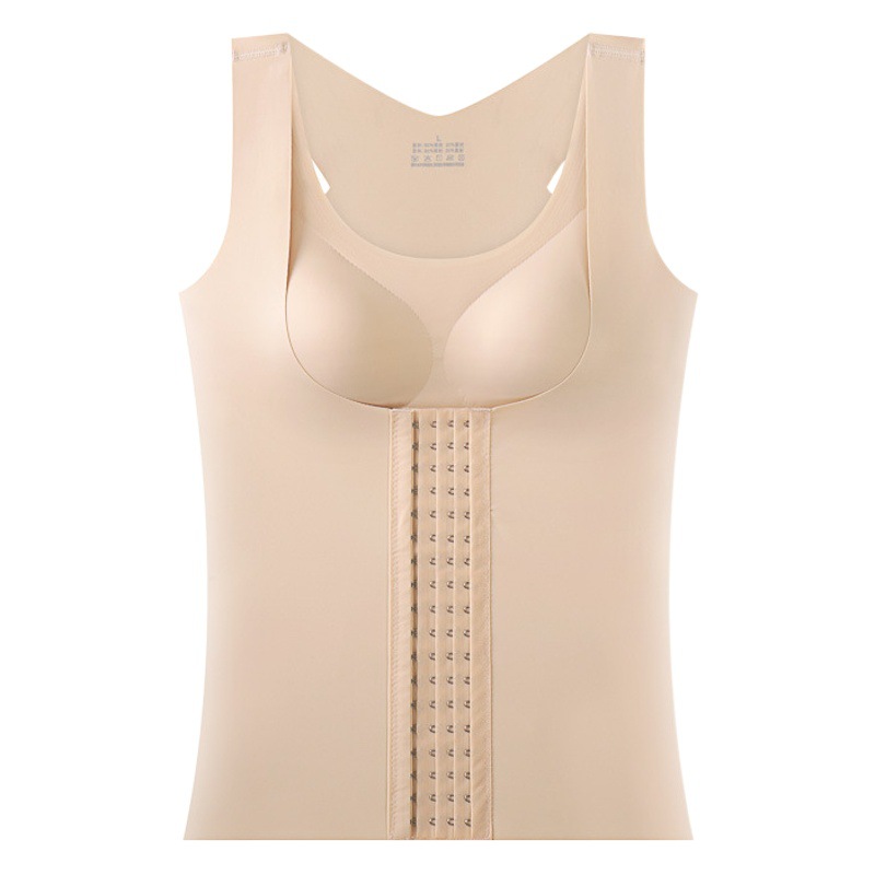 Versión extendida mejorada 4-fila 18-botón corsé cintura contracción vientre que forma la ropa reforzada pecho cintura adelgazamiento corsé sin anillo de acero