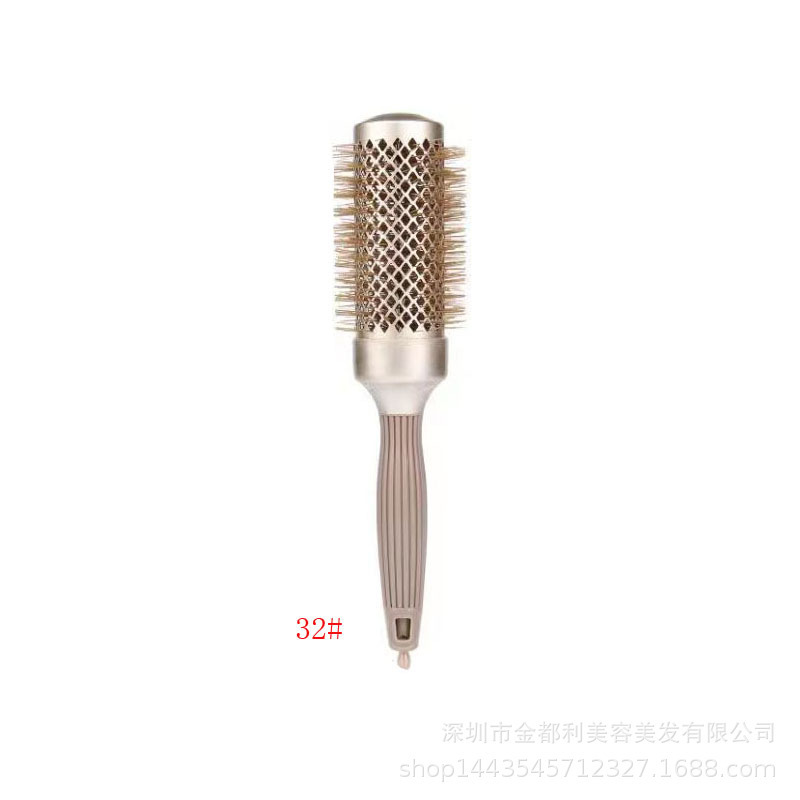 陶磁器のアルミニウム管のローラーはナイロンの針のカールを櫛にします。|undefined