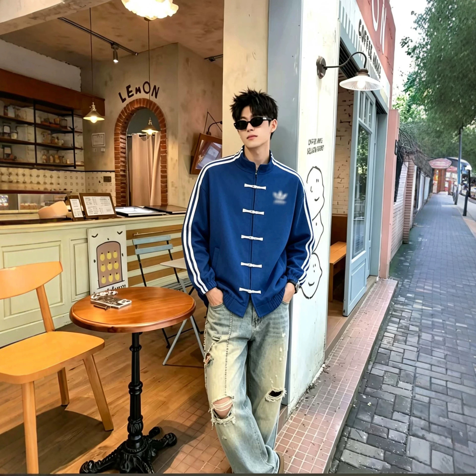 Spring sports design retro fashionable jacket